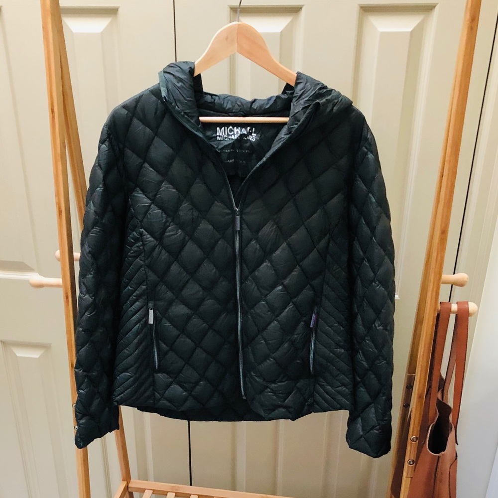 Michael Kors-Olive green, down jacket w/ hood.